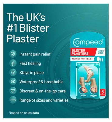 Compeed Hydrocolloid Blister Plasters Mixed - Pack of 5