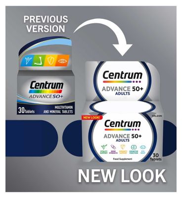 Centrum Advance 50+ Multivitamins & Minerals - 30 Tablets