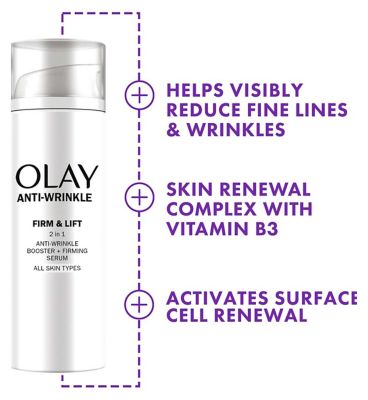 Olay Anti-Wrinkle Firm And Lift 2In1 Day Cream And Firming Serum 50ml