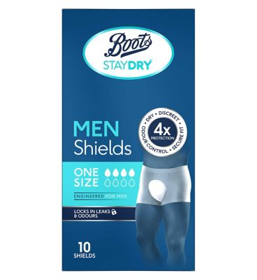 Boots Staydry Men Normal Shields One Size - 10 Shields