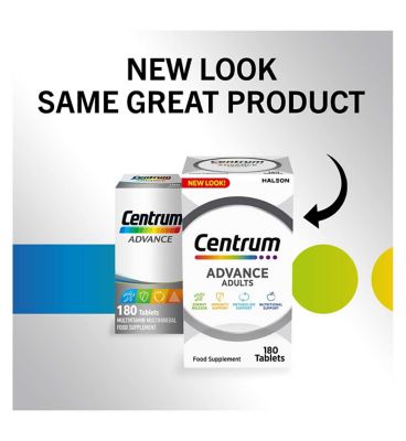 Centrum Advance Multivitamins & Minerals Supplement - 180 Tablets