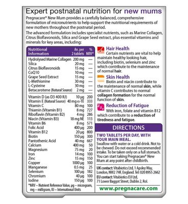 Vitabiotics Pregnacare New Mum Post-Natal - 56 Tablets