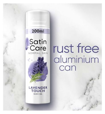Venus Satin Care Shaving Gel for Normal Skin with Lavender Touch 200ml