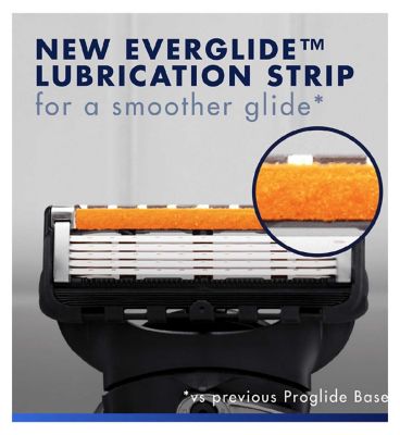Gillette ProGlide Razor Refills for Men, 4 Razor Blade Refills