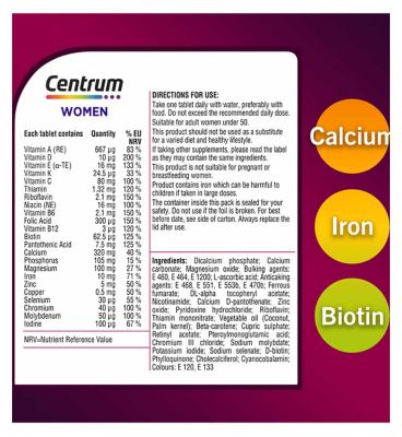 Centrum Women Multivitamins & Minerals - 30 Tablets