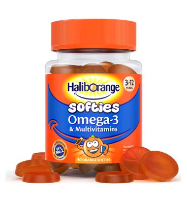 Haliborange 3-12 Years Omega-3 & Multivitamins - 30 Orange Softies