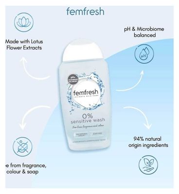 Femfresh 0% Sensitive Intimate Wash - 250 ml