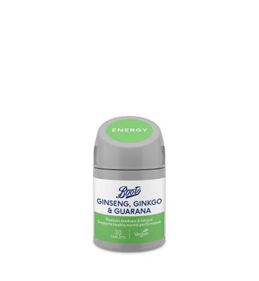 Boots Ginseng, Ginkgo & Guarana - 30 one a day tablets