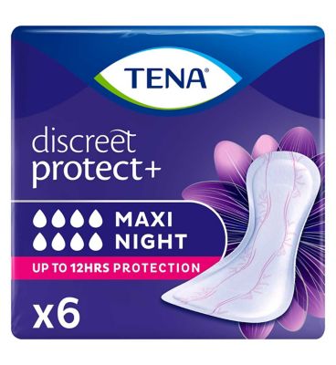 TENA Lady Maxi Night Incontinence Pads - 6 pack