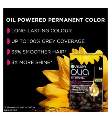 Garnier Olia 5.0 Brown No Ammonia Permanent Hair Dye
