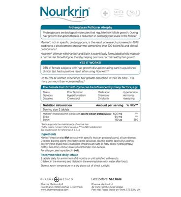 Nourkrin® WOMAN For Hair Growth - 1 Month Supply (60 Tablets)