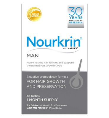 Nourkrin® MAN For Hair Preservation- 1 Month Supply (60 Tablets)