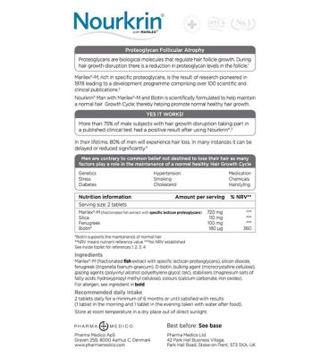 Nourkrin® MAN For Hair Preservation- 1 Month Supply (60 Tablets)
