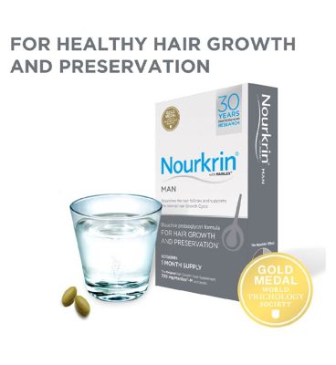 Nourkrin® MAN For Hair Preservation- 1 Month Supply (60 Tablets)