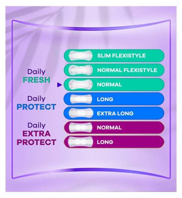 Always Dailies Singles Normal To Go Panty Liners Fresh x 20