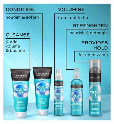 John Frieda Volume Lift Fine to Full Blow Out Styling Spray 100ml for Fine, Flat Hair