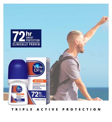 Triple Dry Active Anti-Perspirant Roll On 50ml
