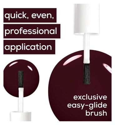 Essie Nail Polish 45 Sole Mate Deep Plum Colour, Original High Shine and High Coverage Nail Polish 13.5 ml