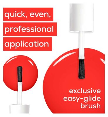 Essie Nail Polish 63 Too Too Hot Rich Sizzling Red Colour, Original High Shine and High Coverage Nail Polish 13.5 ml