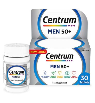 Centrum Men 50+ Multivitamins & Minerals - 30 Tablets