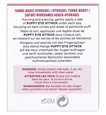 Soap & Glory Puffy Eye Attack Turbo-Boost Hydragel 14ml