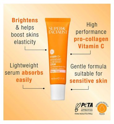 Super Facialist Vitamin C+ Antioxidant Glow Boost Serum 30ml