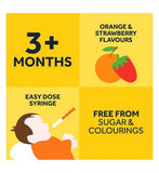 Nurofen for Children Cold, Pain and Fever Strawberry Flavour 100mg/5ml Oral Suspension 100ml