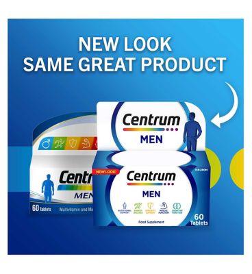 Centrum Men Multivitamins and Minerals, 60 Tablets