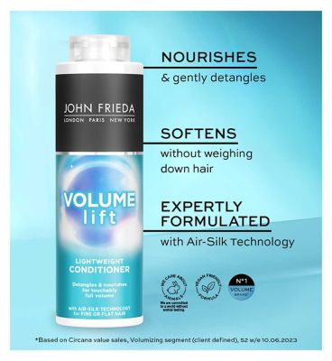John Frieda Volume Lift Lightweight Conditioner 500ml for Fine, Flat Hair