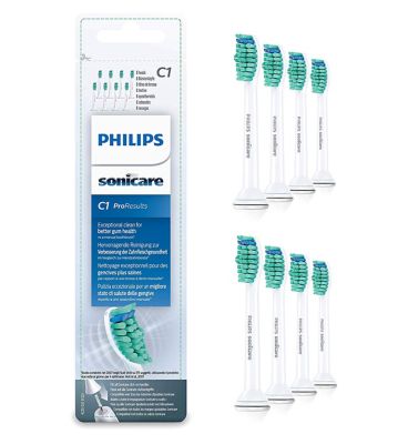 Philips Sonicare Pro Results Replacement Toothbrush Brush Heads 8 pack  HX6018/07
