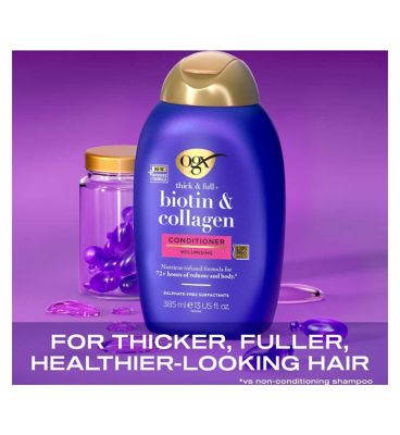 OGX Thick & Full+ Biotin & Collagen pH Balanced Conditioner 385ml