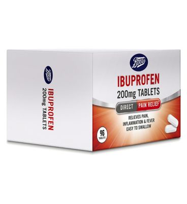 Boots Ibuprofen 200mg Tablets - 96 Tablets