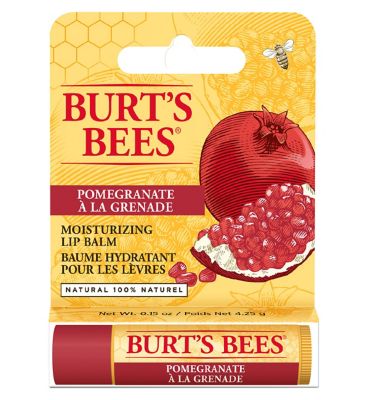 Burt’s Bees Moisturising Pomegranate Lip Balm, 100% natural origin, 4.25g