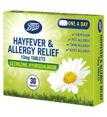 Boots Hayfever & Allergy Relief 10mg Tablets (30 Tablets)