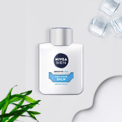 NIVEA MEN Sensitive Cooling Post Shave Balm with 0% Alcohol, 100ml