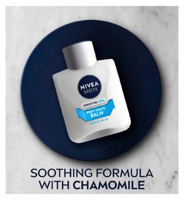 NIVEA MEN Sensitive Cooling Post Shave Balm with 0% Alcohol, 100ml