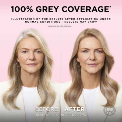 L’Oréal Paris Excellence Crème Permanent Hair Dye, Up to 100% Grey Hair Coverage, 8 Natural Blonde