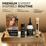 L’Oréal Paris Preference Permanent Hair Dye, Luminous Colour, Golden Blonde 7.3