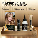 L’Oréal Paris Preference Permanent Hair Dye, Luminous Colour, Blonde 7.0, Luminous Colour