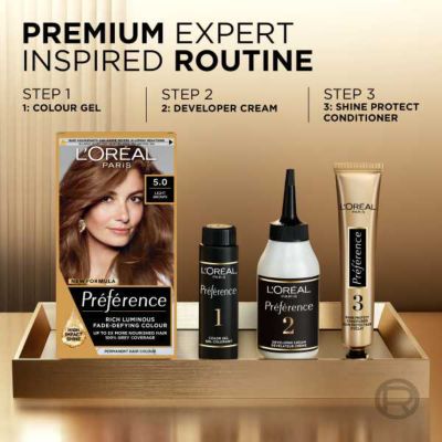 L'Oreal Preference Infinia 5 Palma Natural Light Brown Hair Dye