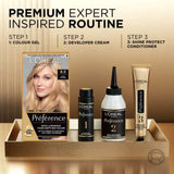 L’Oréal Paris Preference Permanent Hair Dye, Luminous Colour, Light Blonde 8