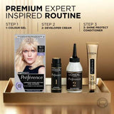 L’Oréal Paris Preference Permanent Hair Dye, Luminous Colour, Very Very Light Ash Blonde 10.1