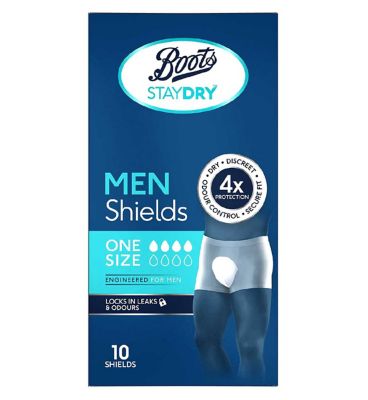 Boots Staydry Men Normal Shields - 80 Shields (8 Pack Bundle)