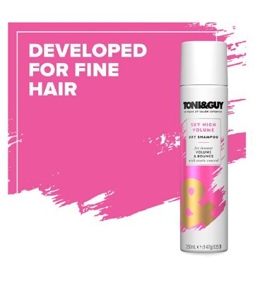 Toni & Guy Sky High Volume Glamourous Body & Bounce Dry Shampoo for fine hair 250 ml