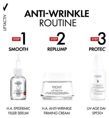 Vichy Liftactiv Hyaluronic Acid Anti-Wrinkle Firming Day Cream for Normal to Combination Skin 50ml