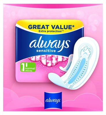 Always Sensitive Normal Ultra (Size 1) Sanitary Towels 16 Pads