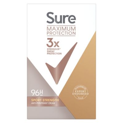 Sure Maximum Protection Anti-perspirant Cream Stick Sport Strength 45ml