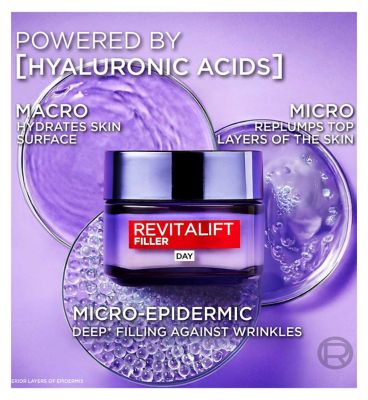 L'Oreal Paris Revitalift Filler Hyaluronic Acid Anti Ageing Day Cream 50ml