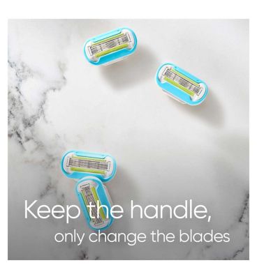Gillette Venus Razor Blades, Extra smooth 5 Blade Women’s Razor Blades X4