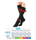 Neo G Travel and Flight Compression Socks Medium Black
